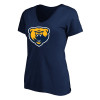 Thumbnail image for  Womens Plus Navy V Neck T Shirt