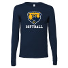 Thumbnail image for  Bella + Canvas Navy Jersey Cotton Long Sleeve T Shirt