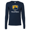 Thumbnail image for  Bella + Canvas Navy Jersey Cotton Long Sleeve T Shirt