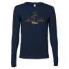 Thumbnail image for  Bella + Canvas Navy Jersey Cotton Long Sleeve T Shirt