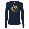 Thumbnail image for  Bella + Canvas Navy Jersey Cotton Long Sleeve T Shirt