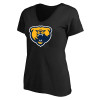 Thumbnail image for  Womens Plus Black V Neck T Shirt