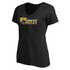 Thumbnail image for  Womens Plus Black V Neck T Shirt