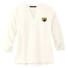 Thumbnail image for  Mercer + Mettle Womens Ivory 3/4 Sleeve Crepe Blouse