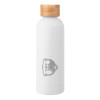 Thumbnail image for  Blair White Stainless Steel Bottle w/ Bamboo Lid 17 oz