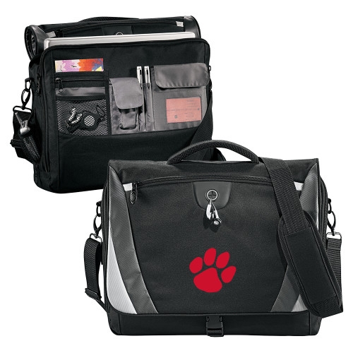  Black/Grey Slope Computer Messenger Bag - FSU Paw