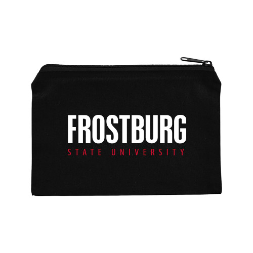  8oz. Black Cotton Travel Pouch - Frostburg State University