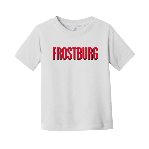  Toddler White T Shirt - Frostburg Wordmark