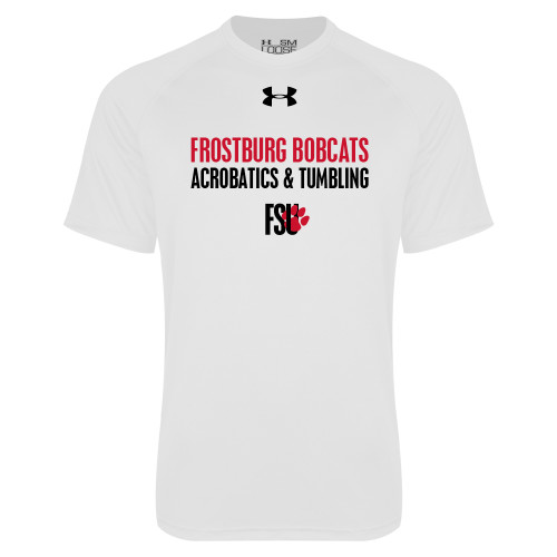  Under Armour White Tech Tee - Frostburg Bobcats Acrobatics and Tumbling UA