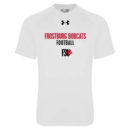  Under Armour White Tech Tee - Frostburg Bobcats Football UA