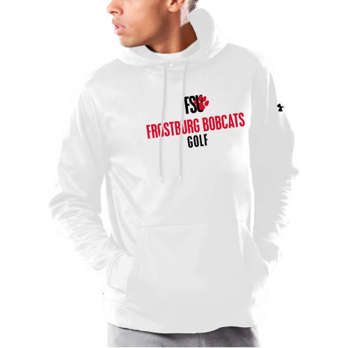  Under Armour White Armour Fleece Hoodie - Frostburg Bobcats Golf