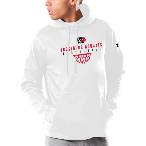  Under Armour White Armour Fleece Hoodie - Frostburg Basketball Sharp Net