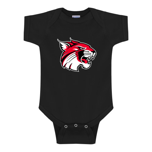  Black Infant Onesie - FSU Bobcat Head