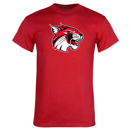  Red T Shirt - FSU Bobcat Head