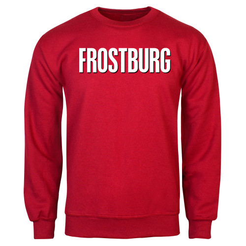  Red Fleece Crew - Frostburg Wordmark