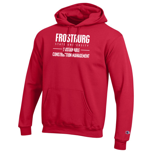  Champion Scarlet Red Fleece Hoodie - FSU - Sustainable Construction Management