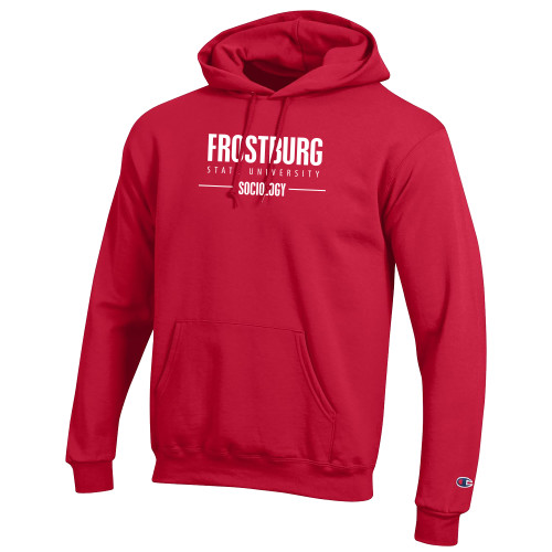  Champion Scarlet Red Fleece Hoodie - FSU - Sociology