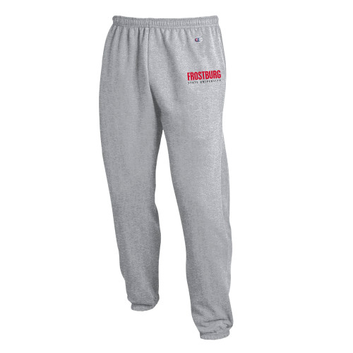  Champion Heather Grey Banded Bottom Sweatpants - Frostburg State University