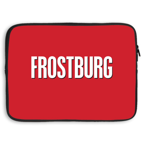  15 inch Neoprene Laptop Sleeve - Frostburg Wordmark