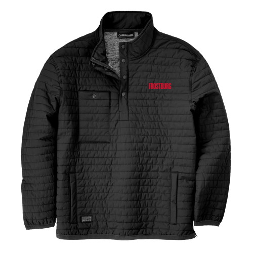  DRI DUCK Black Keystone Quilted Pullover - Frostburg Wordmark