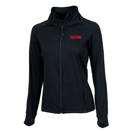  Boxercraft Womens Black Studio Jacket - Frostburg Wordmark