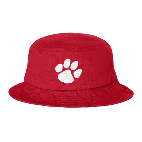  Sportsman Red Bucket Hat - Frostburg Wordmark