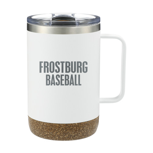  Valhalla Vacuum Insulated Camp White Mug 14oz - Frostburg Baseball Engraved