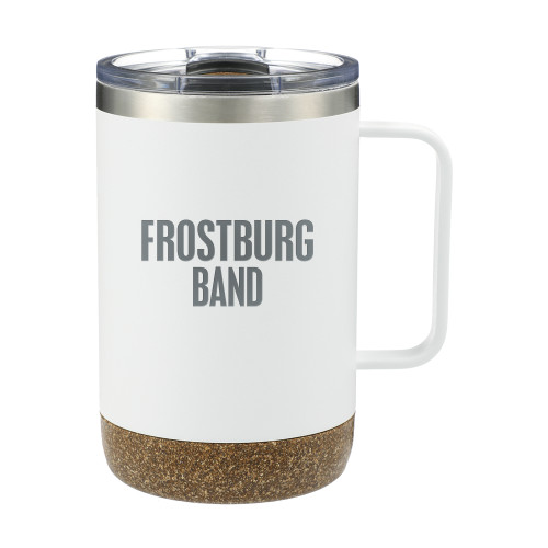  Valhalla Vacuum Insulated Camp White Mug 14oz - Frostburg Band Engraved