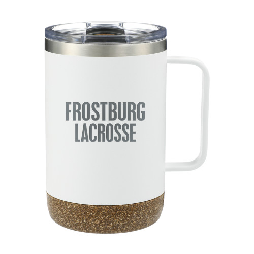  Valhalla Vacuum Insulated Camp White Mug 14oz - Frostburg Lacrosse Engraved