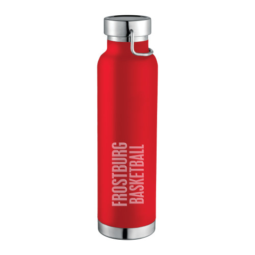  Thor Copper Vacuum Insulated Red Bottle 22oz - Frostburg Basketball Engraved