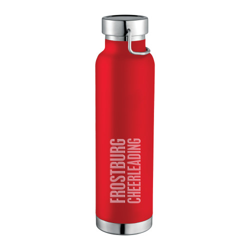  Thor Copper Vacuum Insulated Red Bottle 22oz - Frostburg Cheerleading Engraved