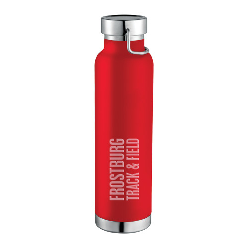  Thor Copper Vacuum Insulated Red Bottle 22oz - Frostburg Track and Field Engraved