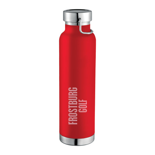  Thor Copper Vacuum Insulated Red Bottle 22oz - Frostburg Wrestling Engraved