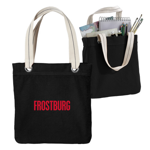 Frostburg Allie Black Canvas Tote