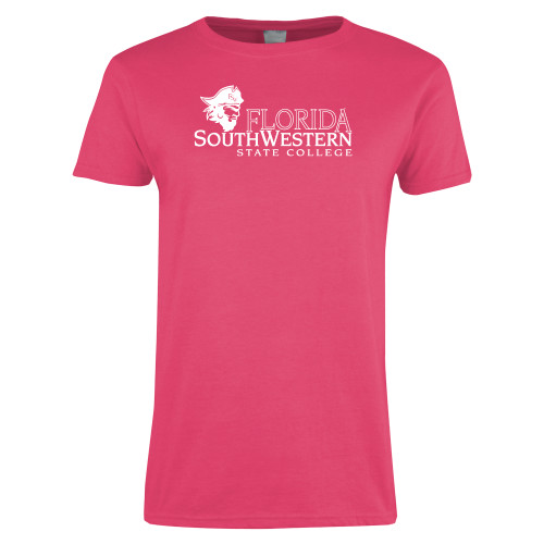 Florida Southwestern State Ladies T Shirt FSW Buccaneers Softball | Follett on Demand | Purple | Medium