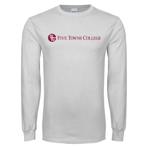  White Long Sleeve T Shirt - Primary Mark