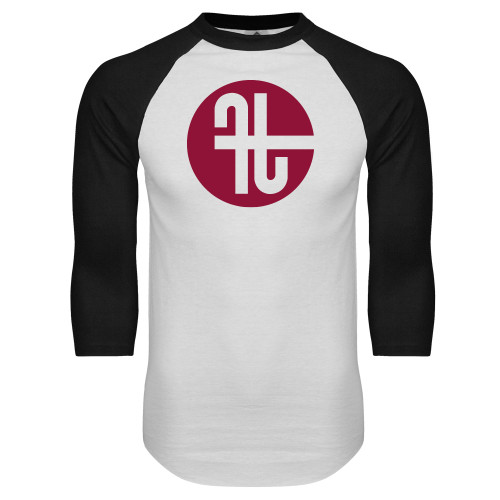  White/Black Raglan Baseball T Shirt - Identity Mark