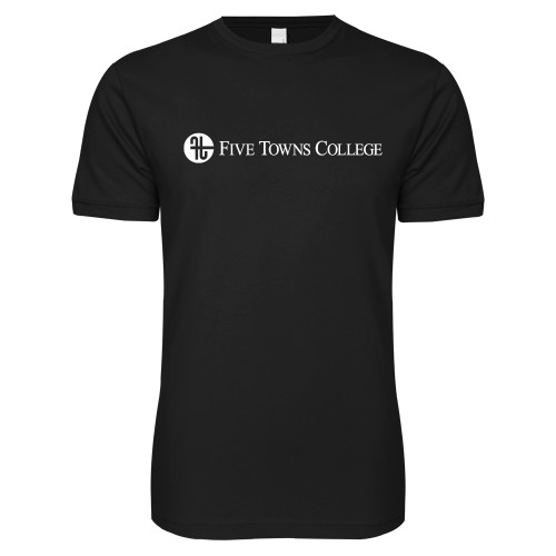  Next Level Black SoftStyle T Shirt - Primary Mark