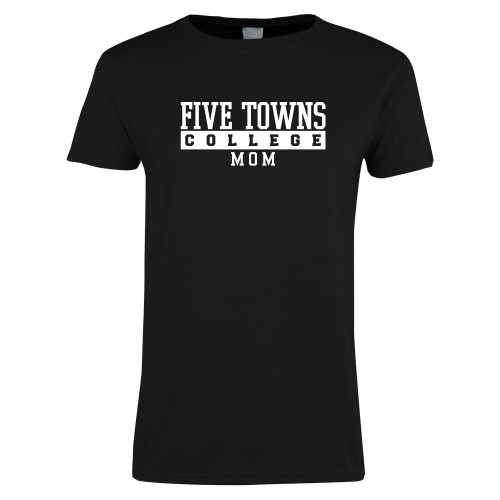  Womens Black Short Sleeve Tee - Mom