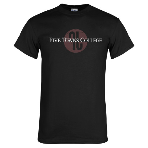  Black T Shirt - Five Towns College Tone Distress