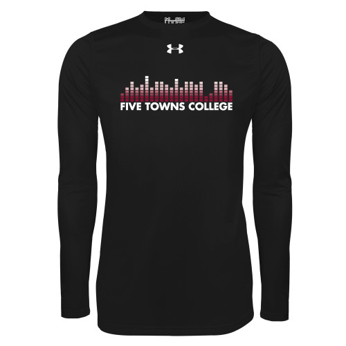  Under Armour Black Long Sleeve Tech Tee - Five Towns College Bars
