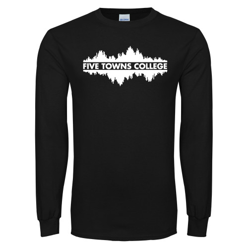  Black Long Sleeve T Shirt - Five Towns College Waves