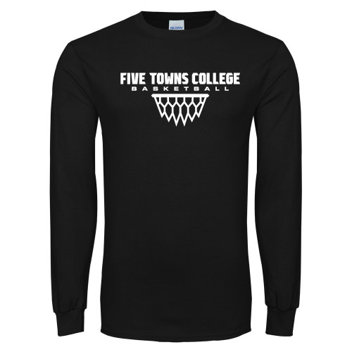  Black Long Sleeve T Shirt - Basketball