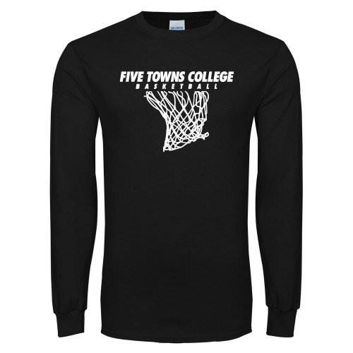  Black Long Sleeve T Shirt - Basketball