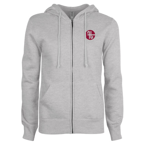  ENZA Womens Grey Fleece Full Zip Hoodie - Identity Mark