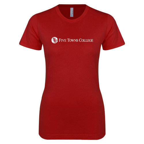  Next Level Womens Cardinal Boyfriend Tee - Primary Mark
