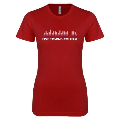  Next Level Womens Cardinal Boyfriend Tee - Five Towns College Bars