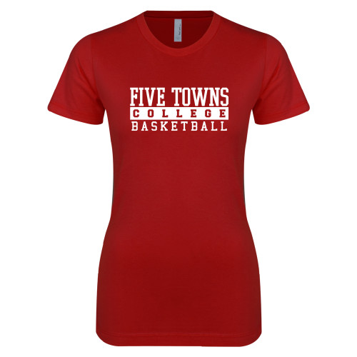  Next Level Womens Cardinal Boyfriend Tee - Enter Logo Name