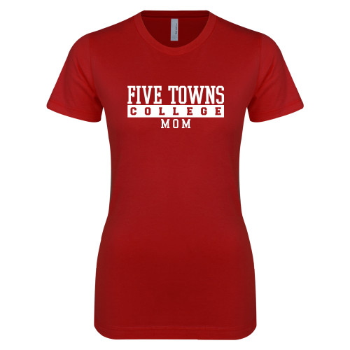  Next Level Womens Cardinal Boyfriend Tee - Mom