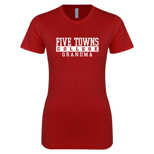  Next Level Womens Cardinal Boyfriend Tee - Grandma